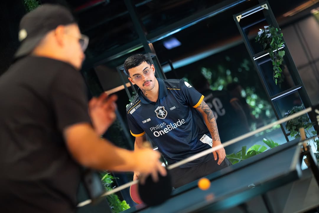 Players in the Qiddiya Player Lounge at Esports World Cup 2025